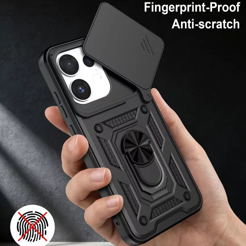 Techsuit - CamShield ütésálló tok - Oppo Reno16 / Reno16 Pro - Fekete