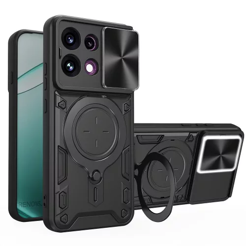 Techsuit - CamGuard Pro - Oppo Reno16 F / Reno16 FS - Black