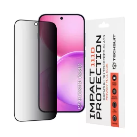   Techsuit - 111D Privacy Full Glue - Oppo Reno16 / Reno16 Pro - Black