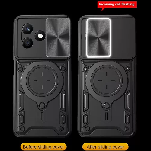 Techsuit - CamGuard Pro tok ütésálló tok - Honor X8d - Kék