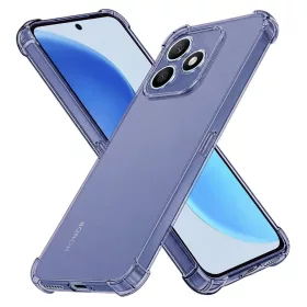   Techsuit - Shockproof Átlátszó Ütésálló Szilikon tok - Honor X8d - Átlátszó fekete