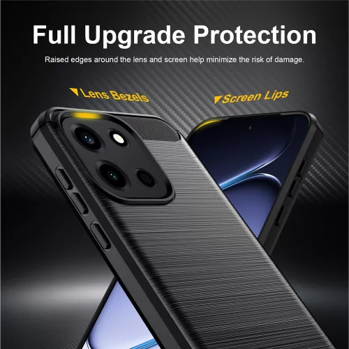 Techsuit - Carbon szilikon tok - OnePlus Nord 6 - Kék