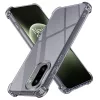 Techsuit - Shockproof Átlátszó Ütésálló Szilikon tok - OnePlus 15R - Átlátszó fekete