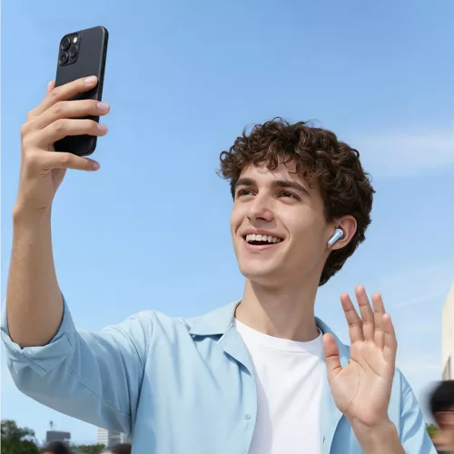 Anker - Wireless Earbuds Soundcore R60i (D1202G21) - In-ear, Bluetooth 6.1, Adaptive ANC, AI Translation, Spatial Audio, IP55 - White