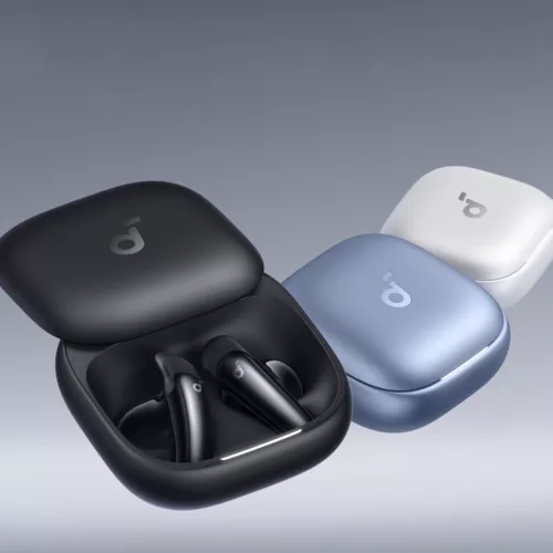 Anker - Wireless Earbuds Soundcore Liberty Buds (D1200G21) - Half-in-ear, Bluetooth 6.1, Adaptive ANC, 4-Mic, LDAC - White
