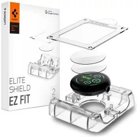   Spigen - (2 pack) Elite Shield EZ Fit (AFL08524) - Google Pixel Watch 5 / Watch 4  / Watch 3 41mm - Clear