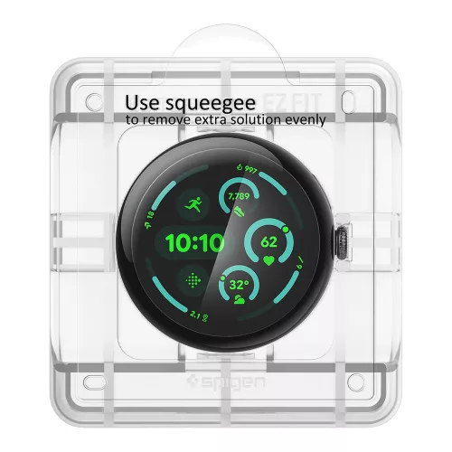 Spigen - (2 pack) Elite Shield EZ Fit (AFL08524) - Google Pixel Watch 5 / Watch 4  / Watch 3 41mm - Clear