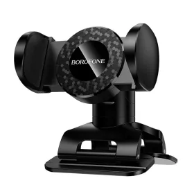   Borofone - Autós tartó (BH142) - Műszerfalra, 360° Forgathatóság, Pull Clip Mount, 4.5 - 7" telefonokhoz - Black