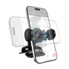 Borofone - Autós tartó (BH142) - Műszerfalra, 360° Forgathatóság, Pull Clip Mount, 4.5 - 7" telefonokhoz - Black