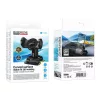 Borofone - Autós tartó (BH142) - Műszerfalra, 360° Forgathatóság, Pull Clip Mount, 4.5 - 7" telefonokhoz - Black