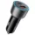 Acefast - Car Charger (B21) - USB, Type-C, 75W, PD3.0, LED Ambient Light, Smart Power Distribution, DC12-24V - Metal Gray