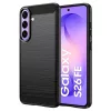 Techsuit - Carbon szilikon tok - Samsung Galaxy S26 FE / S25 FE - Fekete
