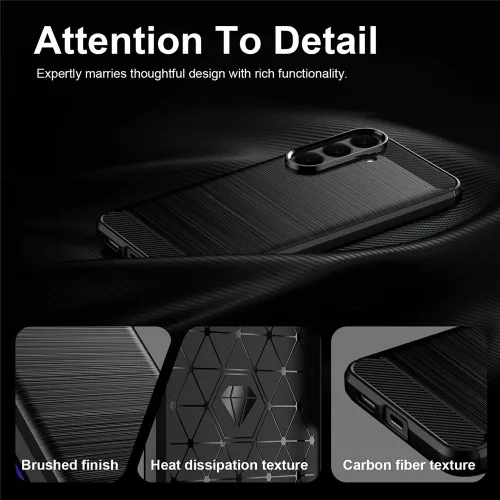 Techsuit - Carbon szilikon tok - Samsung Galaxy S26 FE / S25 FE - Kék