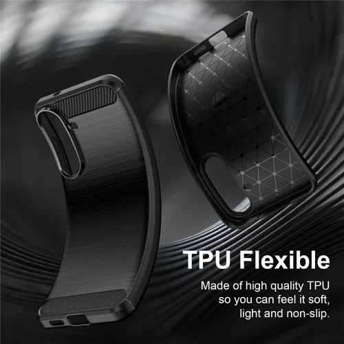 Techsuit - Carbon szilikon tok - Samsung Galaxy S26 FE / S25 FE - Kék