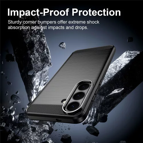 Techsuit - Carbon szilikon tok - Samsung Galaxy S26 FE / S25 FE - Kék