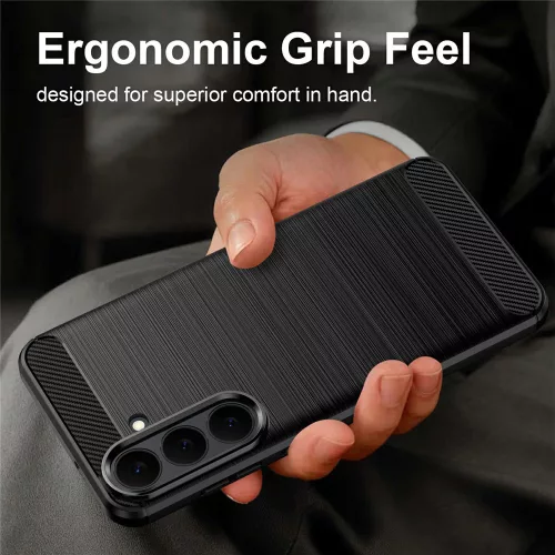 Techsuit - Carbon szilikon tok - Samsung Galaxy S26 FE / S25 FE - Kék