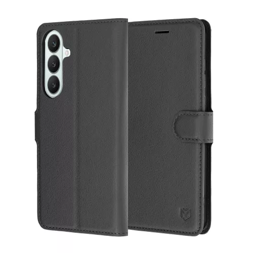 Techsuit - Leather Folio - Samsung Galaxy S26 FE / S25 FE - Black