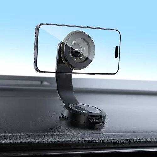 Acefast - Autós tartó (D69) - Mágneses Tapadókorong, Tapadókorong 360°, Univerzális - Black