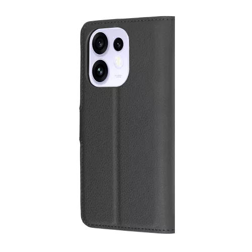 Techsuit - Leather Folio - Oppo Reno16 / Reno16 Pro - Black