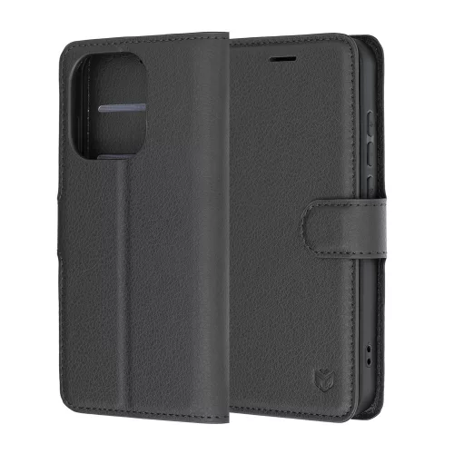 Techsuit - Leather Folio - Oppo Reno16 / Reno16 Pro - Black