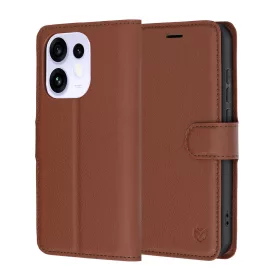 Techsuit - Leather Folio - Oppo Reno16 / Reno16 Pro - Brown