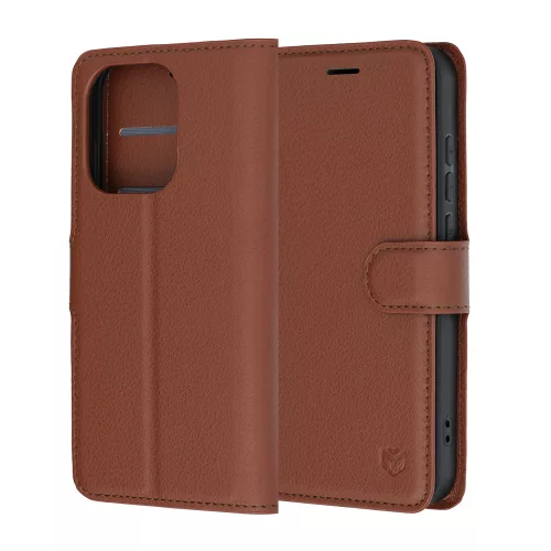 Techsuit - Leather Folio - Oppo Reno16 / Reno16 Pro - Brown