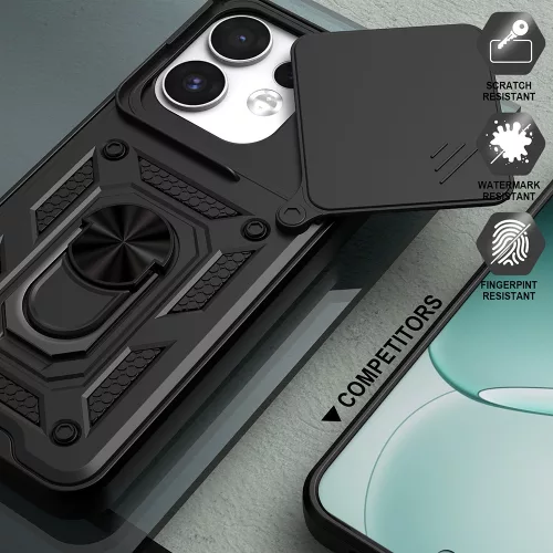 Techsuit - CamShield ütésálló tok - Oppo Reno16 / Reno16 Pro - Zöld