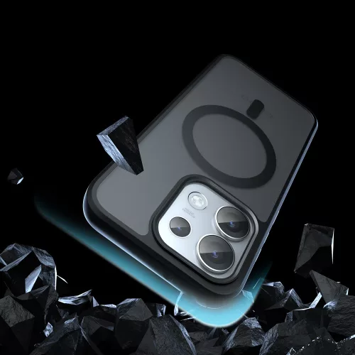 Techsuit - PureFrost MagSafe Ütésálló tok - Oppo Reno16 - Matt fekete