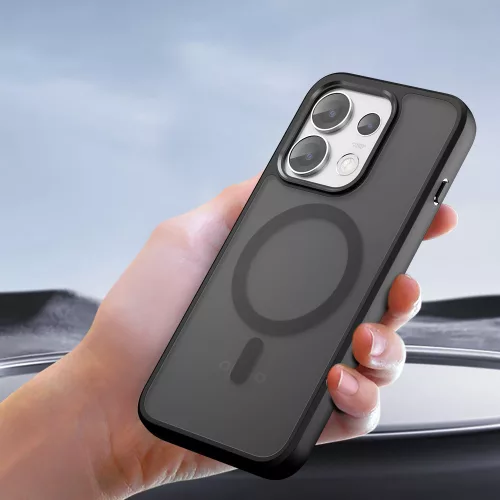 Techsuit - PureFrost MagSafe Ütésálló tok - Oppo Reno16 - Matt fekete
