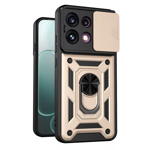 Techsuit - CamShield ütésálló tok - Oppo Reno16 F / Reno16 FS - Arany