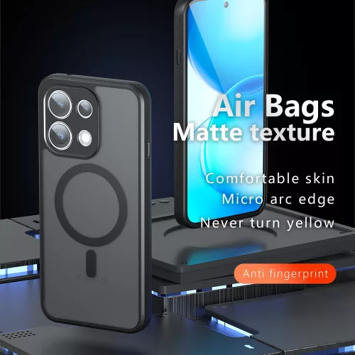 Techsuit - PureFrost MagSafe - Oppo Reno16 F / Reno16 FS - Matt Fekete