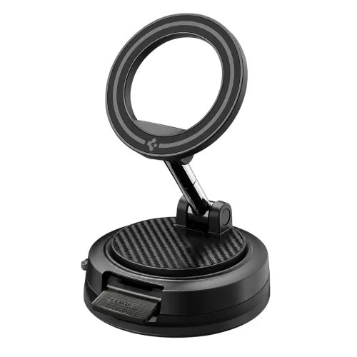 Spigen - Autós tartó STK100 (ACP11667) - MagSafe, Műszerfalra, Vacuum Lock Car Mount Holder - Black