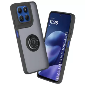   Techsuit - Glinth gyűrűs tok - Motorola Moto G37 / G47 - Fekete