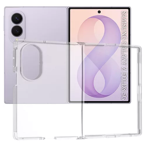 Techsuit - Clear Silicone tok - Samsung Galaxy Z Fold8 - Átlátszó