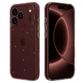   Techsuit - SperkleSkin tok - iPhone 18 Pro Max / iPhone 17 Pro Max - Átlátszó csillogós
