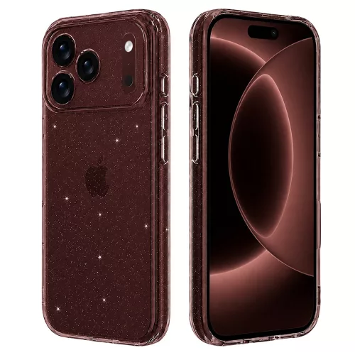Techsuit - SperkleSkin tok - iPhone 18 Pro Max / iPhone 17 Pro Max - Átlátszó csillogós
