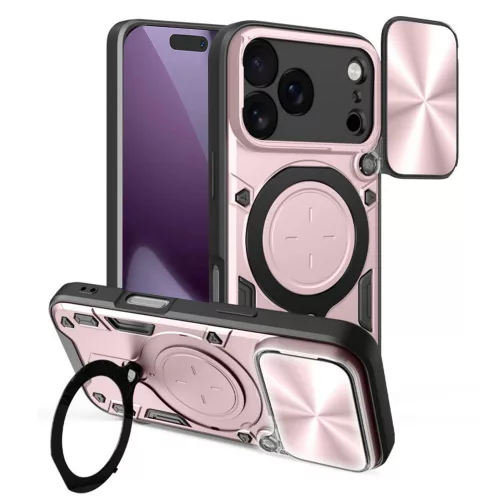 Techsuit - CamGuard Pro - iPhone 18 Pro / iPhone 17 Pro - Rose Gold