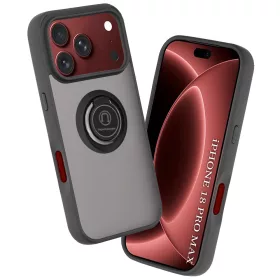   Techsuit - Glinth gyűrűs tok - iPhone 18 Pro Max / iPhone 17 Pro Max - Fekete