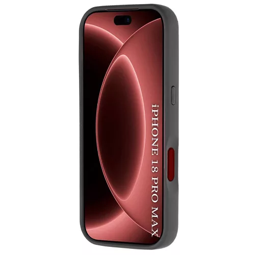 Techsuit - Glinth gyűrűs tok - iPhone 18 Pro Max / iPhone 17 Pro Max - Fekete