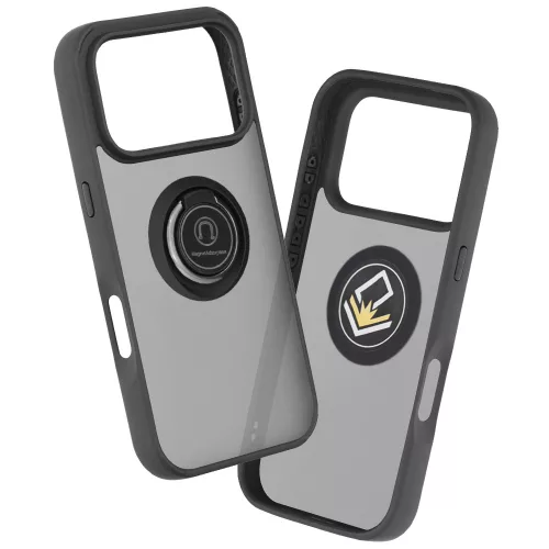 Techsuit - Glinth gyűrűs tok - iPhone 18 Pro / iPhone 17 Pro - Fekete