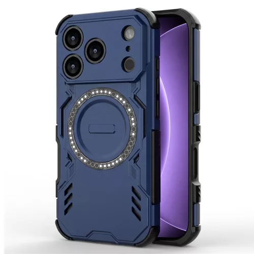 TTechsuit - ArmorMag ütésálló tok - iPhone 18 Pro / iPhone 17 Pro - kék