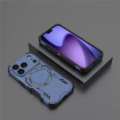 TTechsuit - ArmorMag ütésálló tok - iPhone 18 Pro / iPhone 17 Pro - kék