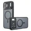 Techsuit - PureFrost MagSafe Ütésálló tok - iPhone 18 Pro / iPhone 17 Pro - Matt fekete