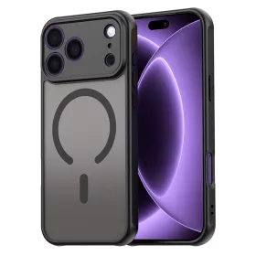   Techsuit - HaloFrost II MagSafe tok - iPhone 18 Pro / iPhone 17 Pro - Fekete