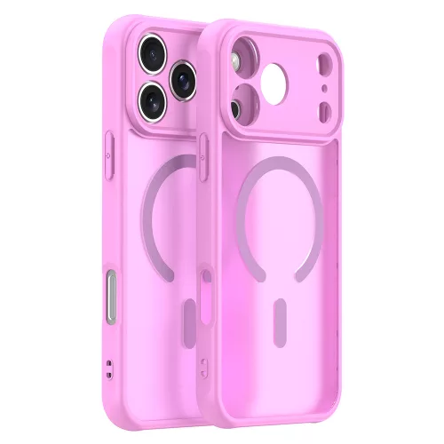 Techsuit - HaloFrost II MagSafe tok - iPhone 18 Pro / iPhone 17 Pro - Rózsaszín
