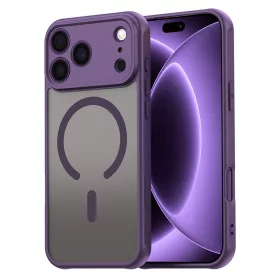   Techsuit - HaloFrost II MagSafe tok - iPhone 18 Pro / iPhone 17 Pro - Lila