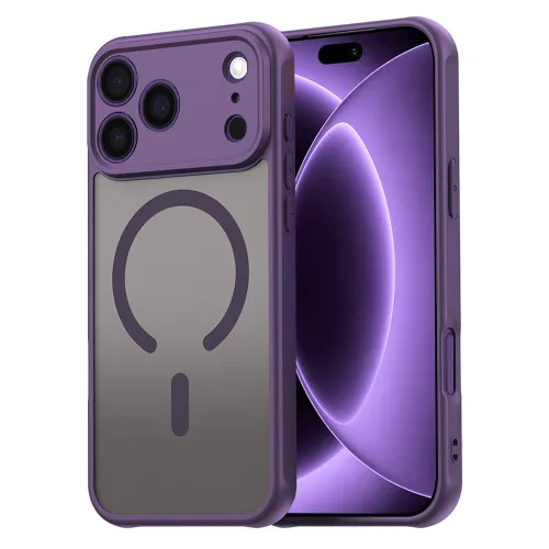 Techsuit - HaloFrost II MagSafe tok - iPhone 18 Pro / iPhone 17 Pro - Lila