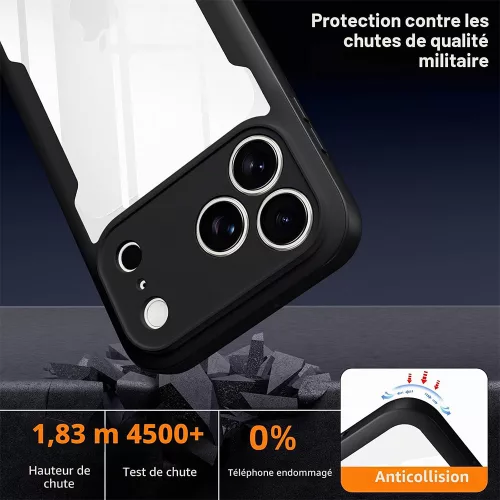 Techsuit - ColorVerse 360 Series + Screen Protector - iPhone 18 Pro Max / iPhone 17 Pro Max - Black