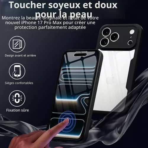 Techsuit - ColorVerse 360 Series + Screen Protector - iPhone 18 Pro Max / iPhone 17 Pro Max - Black