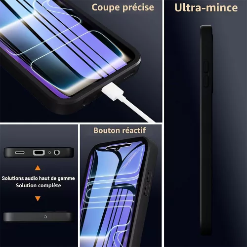 Techsuit - ColorVerse 360 Series + Screen Protector - iPhone 18 Pro Max / iPhone 17 Pro Max - Black